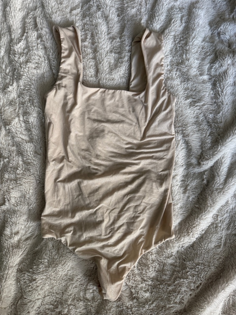 Aerie Smootheez Shimmery cream bodysuit